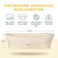 Premium Gärkorb Set mit Leinen-Einsatz und Abdeckhaube