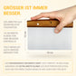 Premium-Teigkarte aus Edelstahl mit Holz-Griff