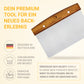 Premium-Teigkarte aus Edelstahl mit Holz-Griff